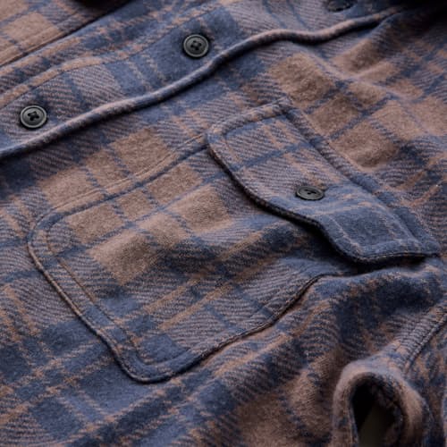 laydown detail image of Legend Sweater Flannel Shirt