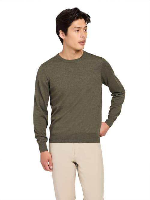 on model image of Movement Crewneck Sweater