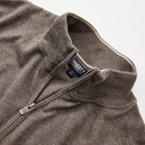 laydown detail image of Movement Quarter Zip Sweater