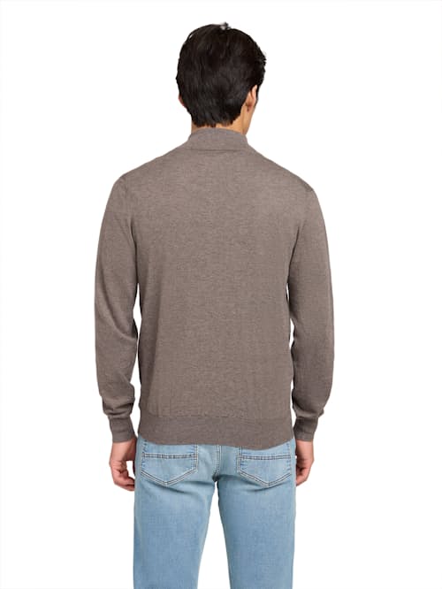 on model image of Movement Quarter Zip Sweater