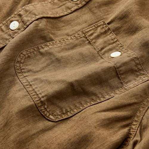 laydown detail image of Tried and True Chambray Work Shirt