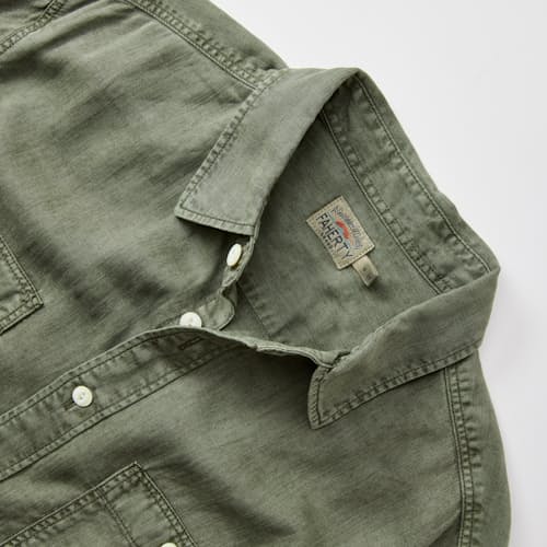 laydown detail image of Tried and True Chambray Work Shirt
