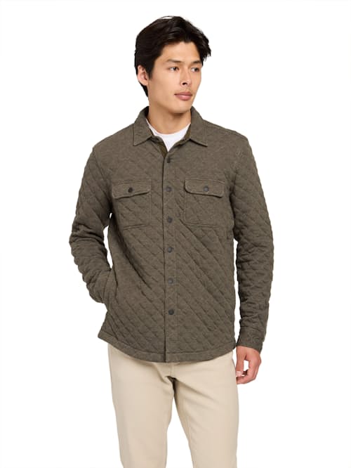 on model image of Epic Fleece Quilted CPO