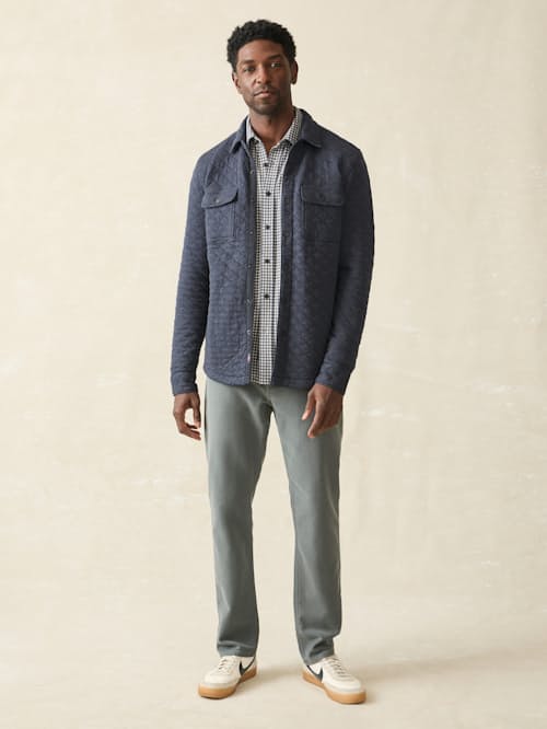 on model image of Epic Fleece Quilted CPO