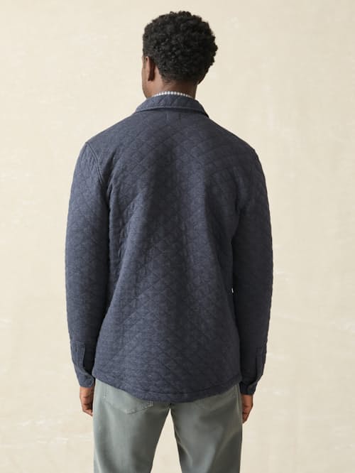 on model image of Epic Fleece Quilted CPO
