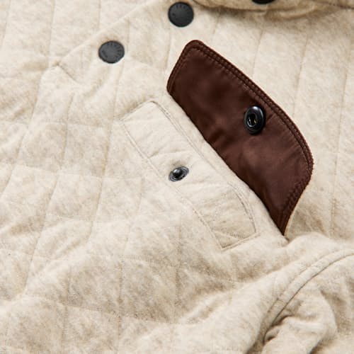 laydown detail image of Epic Fleece Quilted Pullover