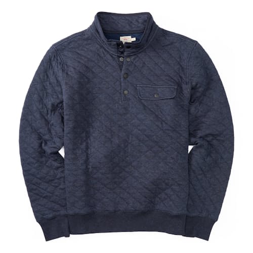 laydown image of Epic Fleece Quilted Pullover