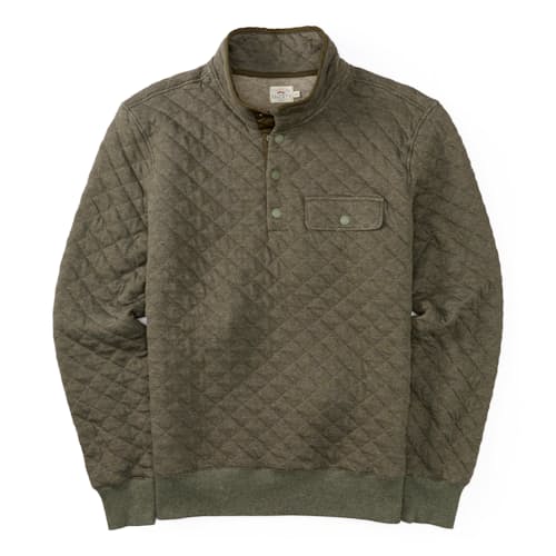 laydown image of Epic Fleece Quilted Pullover