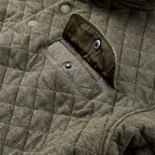 laydown detail image of Epic Fleece Quilted Pullover