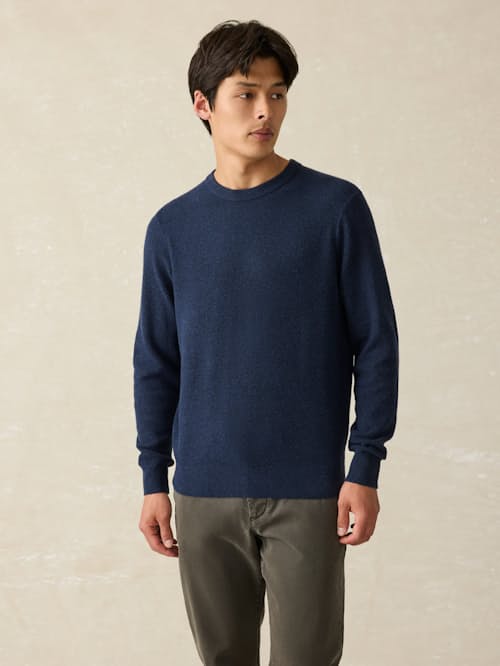 on model image of Jackson Crew Sweater