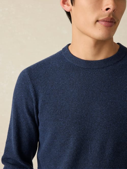 on model image of Jackson Crew Sweater