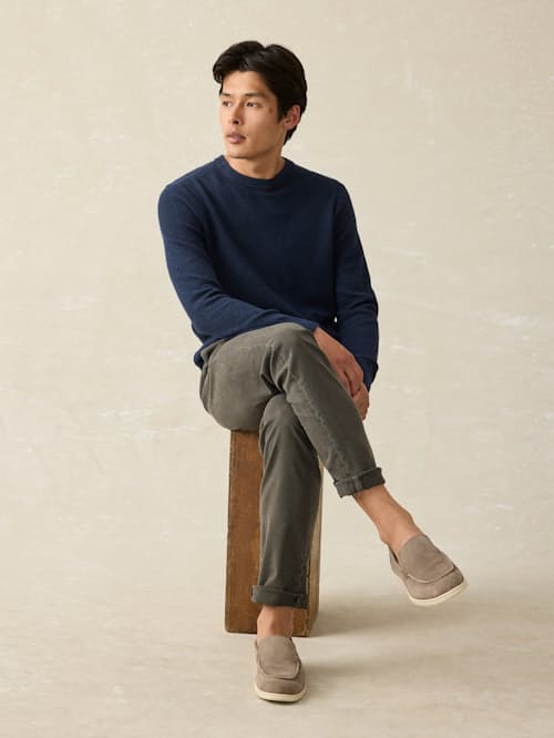 on model image of Jackson Crew Sweater