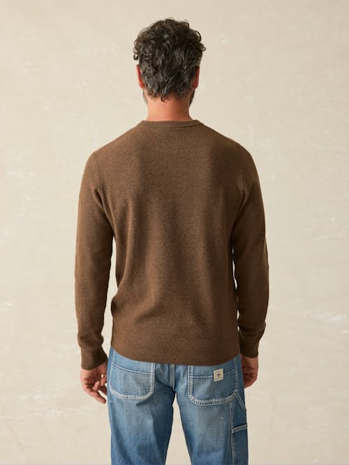 on model image of Jackson Crew Sweater