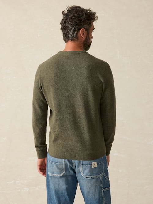on model image of Jackson Crew Sweater