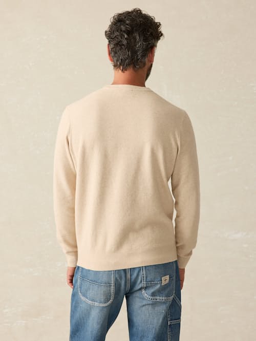 on model image of Jackson Crew Sweater