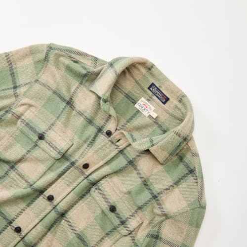 laydown detail image of Legend Sweater Flannel Shirt