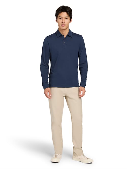 laydown detail image of Movement Pique Long Sleeve Polo