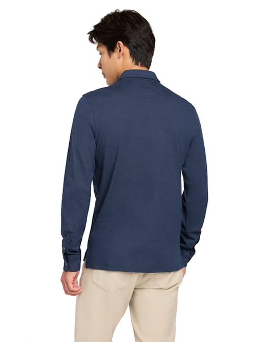 laydown detail image of Movement Pique Long Sleeve Polo