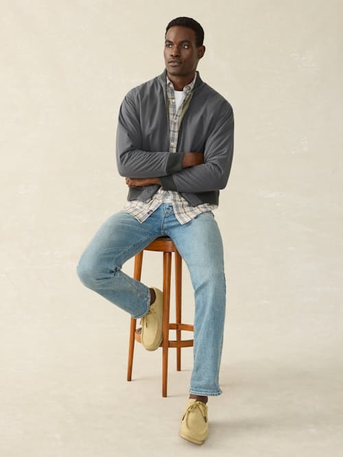 on model image of Reversible Surplus Bomber Jacket