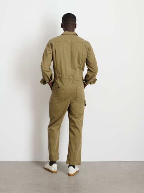 on model image of Herringbone Jumpsuit