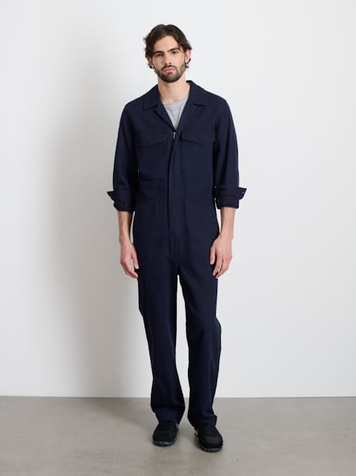 on model image of Herringbone Jumpsuit
