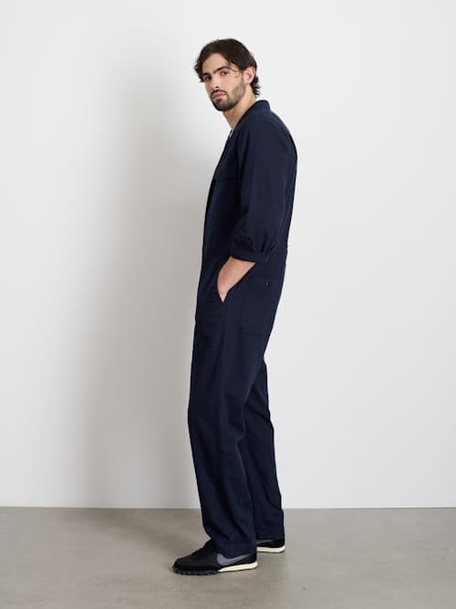 on model image of Herringbone Jumpsuit