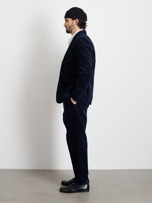 on model image of Mill Corduroy Blazer