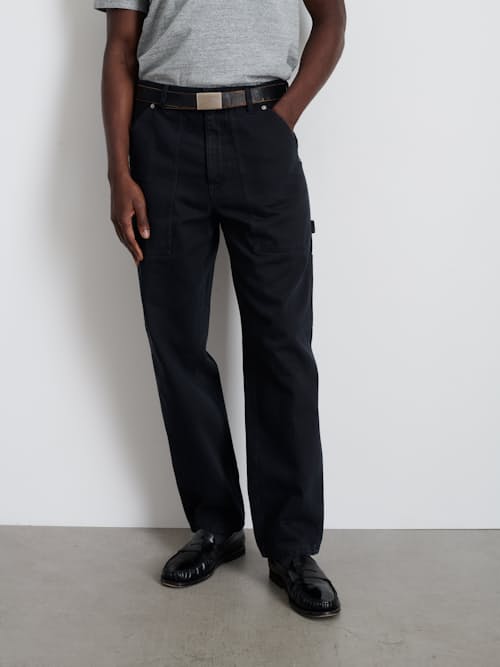 on model image of Recycled Painter Pant