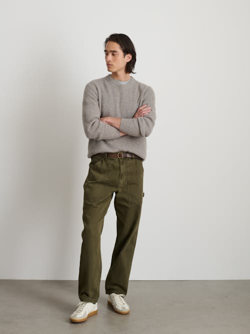 on model image of Recycled Painter Pant
