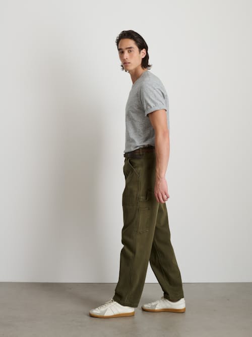 on model image of Recycled Painter Pant