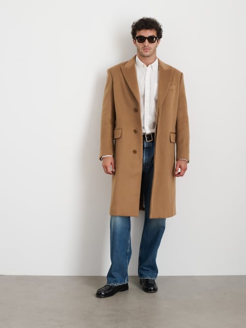 on model image of Wool Topcoat