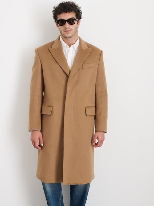 on model image of Wool Topcoat