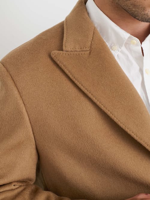 on model image of Wool Topcoat