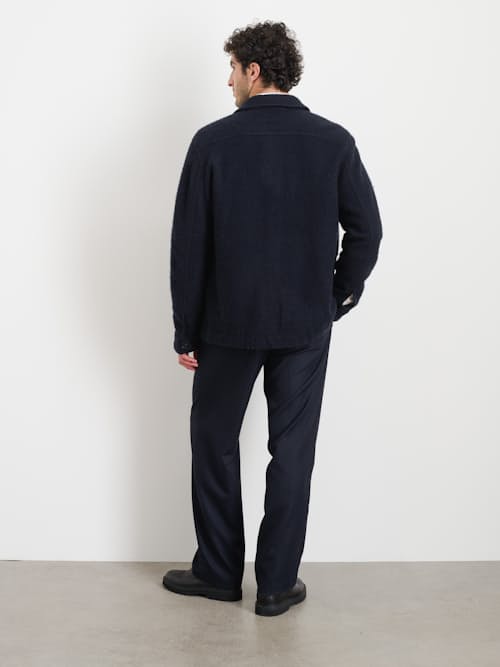 on model image of Work Wool Jacket
