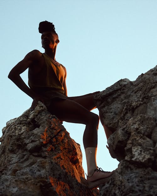 lifestyle image of 001 Trail Running Sneaker