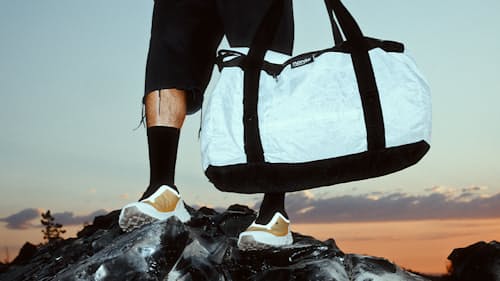 lifestyle image of 003 G+ Slip on Waterproof Trail Sneaker