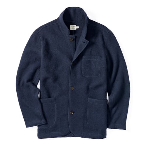 laydown image of The Boiled Wool Chore Blazer
