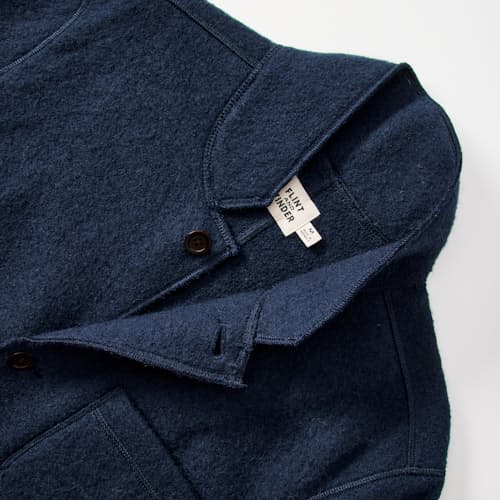 laydown detail image of The Boiled Wool Chore Blazer