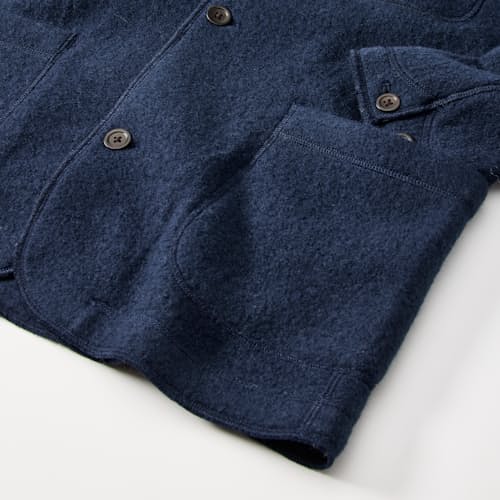 laydown detail image of The Boiled Wool Chore Blazer