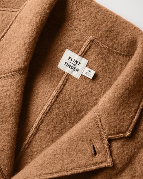 laydown detail image of Boiled Wool Chore Blazer