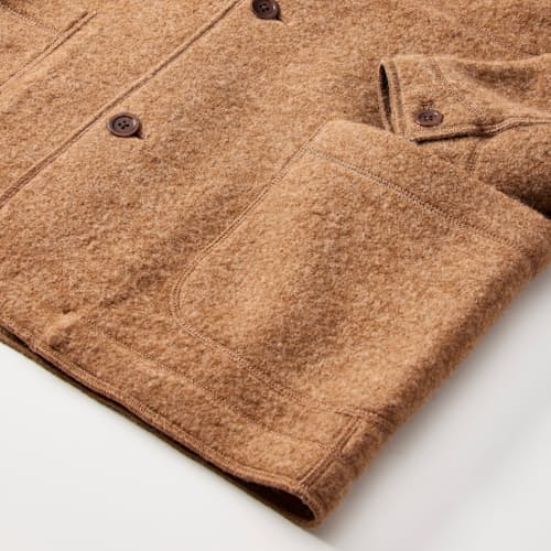 laydown detail image of The Boiled Wool Chore Blazer