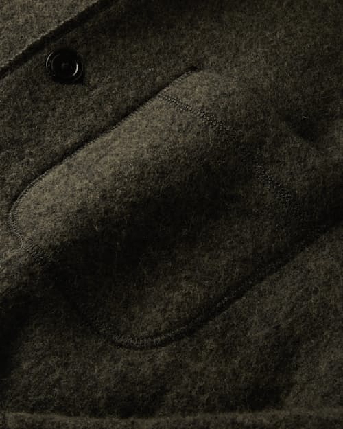 laydown detail image of Boiled Wool Chore Blazer