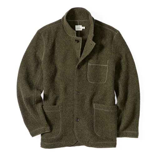 laydown image of The Boiled Wool Chore Blazer