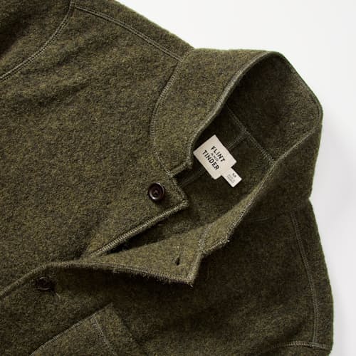 laydown detail image of The Boiled Wool Chore Blazer