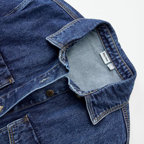 laydown detail image of Women's Oversized Denim Shacket