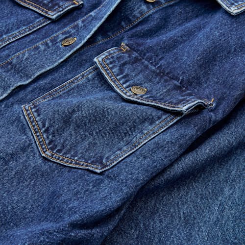 laydown detail image of Women's Oversized Denim Shacket