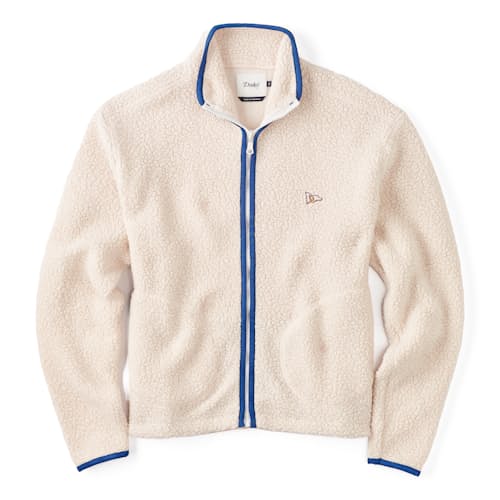 laydown image of Boucle Sherpa Fleece Jacket