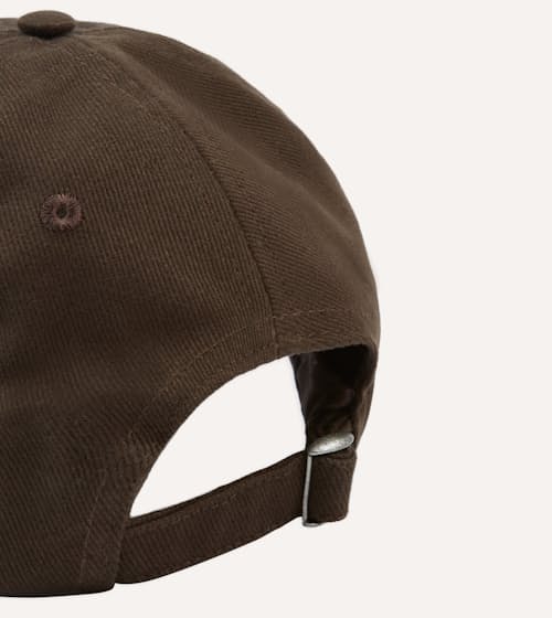 laydown detail image of Embroidered Dog Heavy Twill Baseball Hat