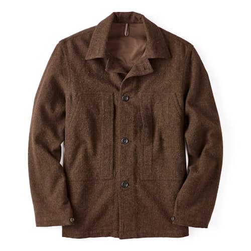 laydown image of Shetland Map Chore Jacket