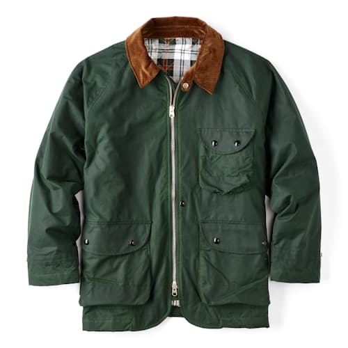 laydown image of Waxed Coverall Jacket